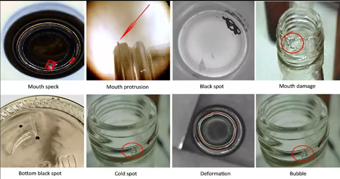 glass bottle vision defect detection